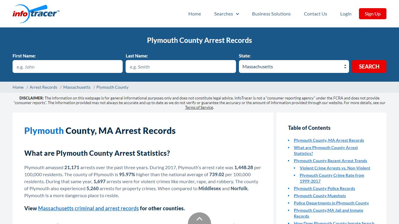 Plymouth County, MA Arrests, Mugshots & Jail Records - InfoTracer