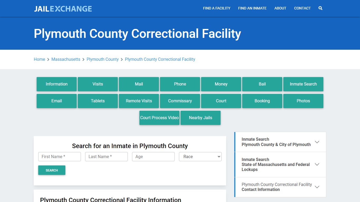 Plymouth County Correctional Facility - Jail Exchange